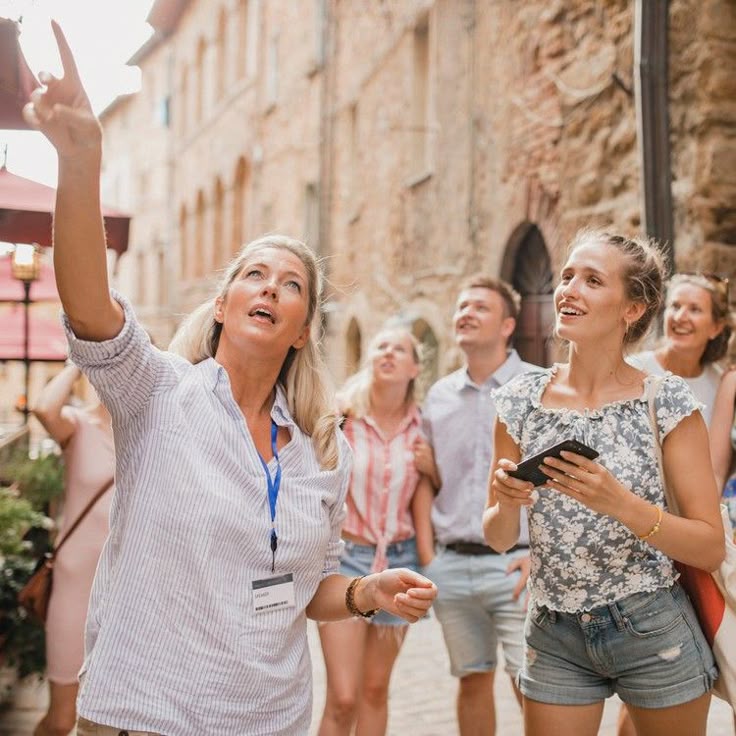 Tour Guide Helping Travelers